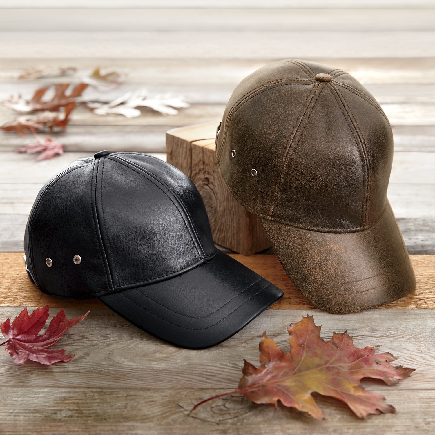 Leather Baseball Cap Country Door
