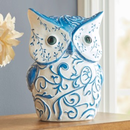 Chinoiserie Owl Figurine, , large