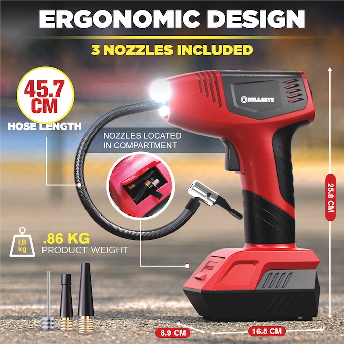 Bullseye Pro Rechargeable Tire Inflator, , large