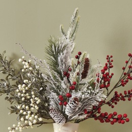 Frosted Faux-Pine Stem, , large