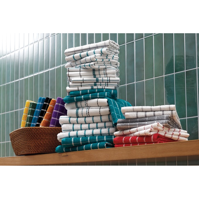 Color Connection 20-Piece Kitchen Towel Set in Absorbent Cotton, , large