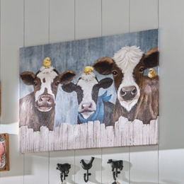 3 Peeking Calves Wall Art, , large