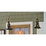 Set of 2 Hanging Lit Grapevine Witch Hats, , large
