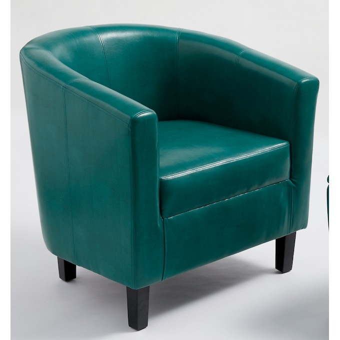 Hudson Barrel Chair, Teal, large