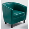 Hudson Barrel Chair, Teal, large