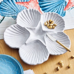 Seashell Sectioned Platter Set, , large