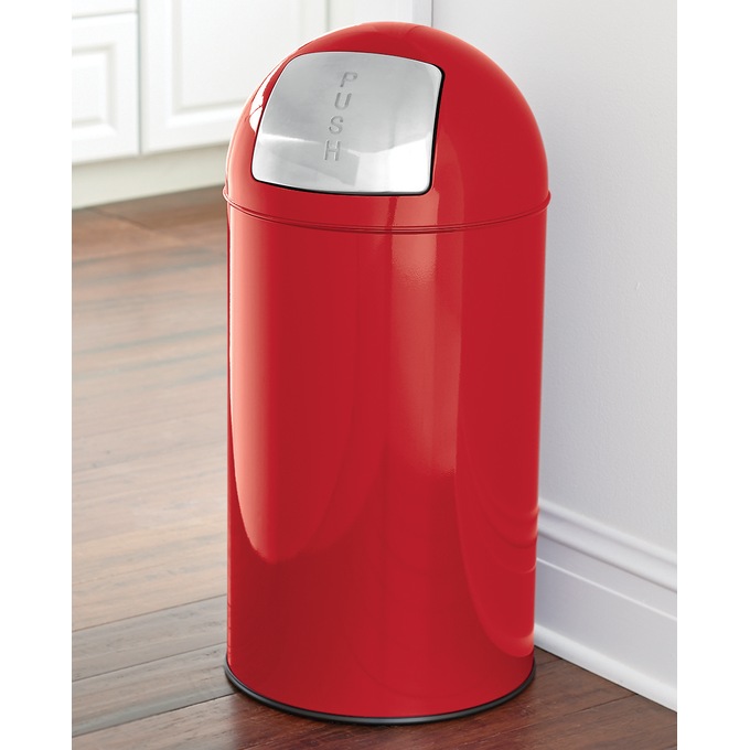 13Gal. Stainless Steel Trash Can Country Door
