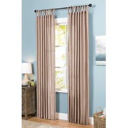 Curtain Panels Frame Your Windows In Style Country Door Faux Silk Tie Top Panel Large