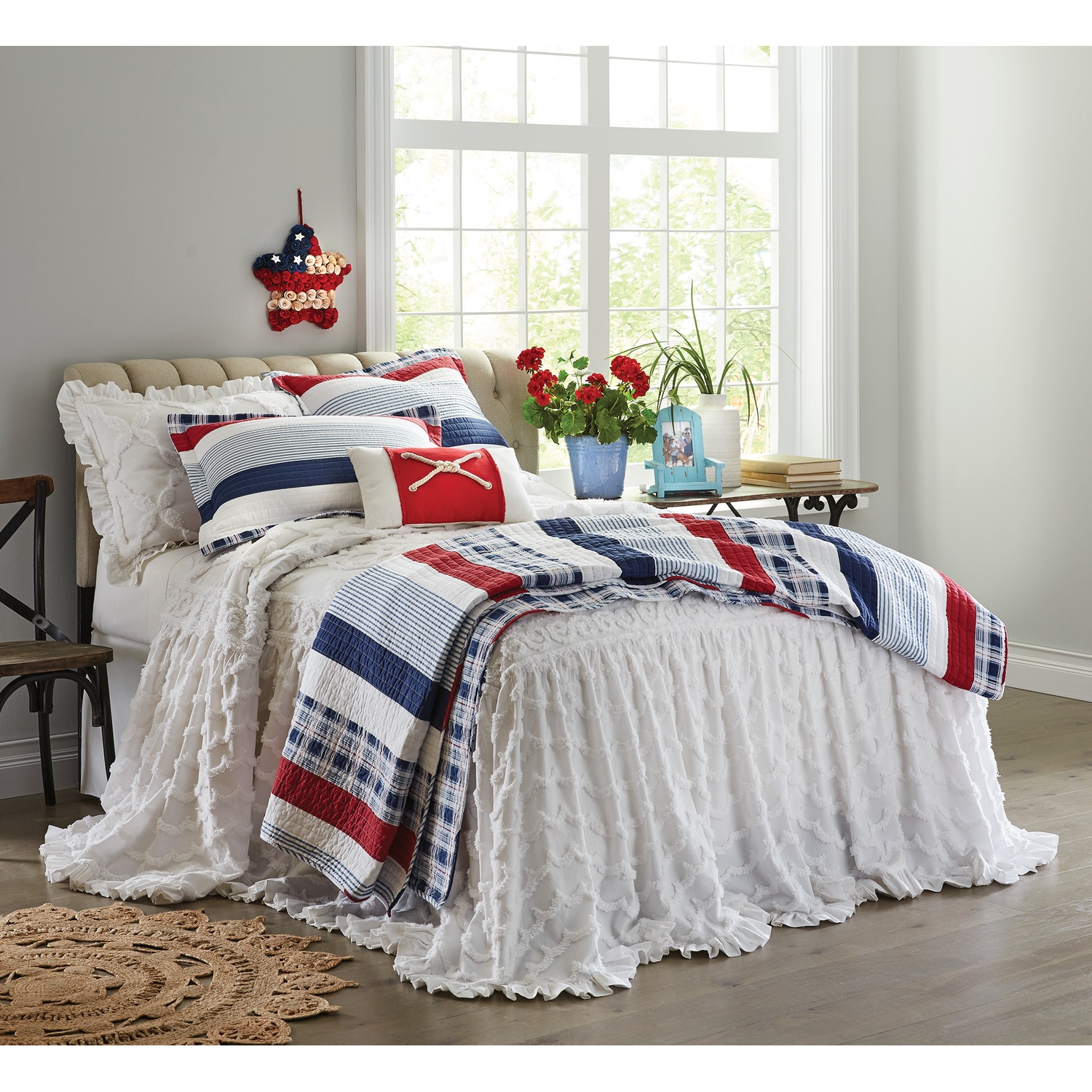 Angelica Ruffle Chenille Bedspread Country Door