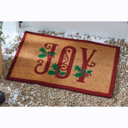 Holiday Joy Coir Mat - 20&quot; x 30&quot;, , large