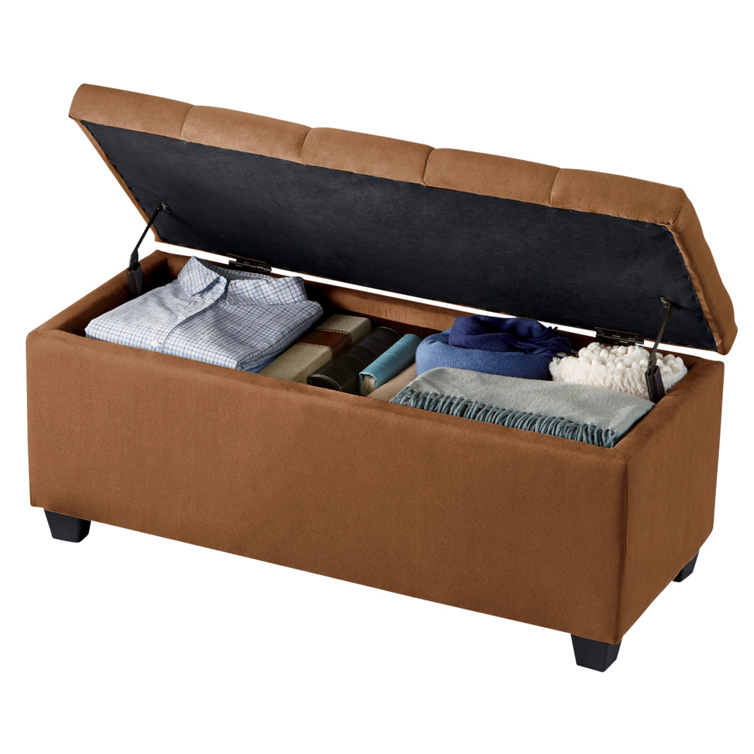 Plush Storage Ottoman Country Door