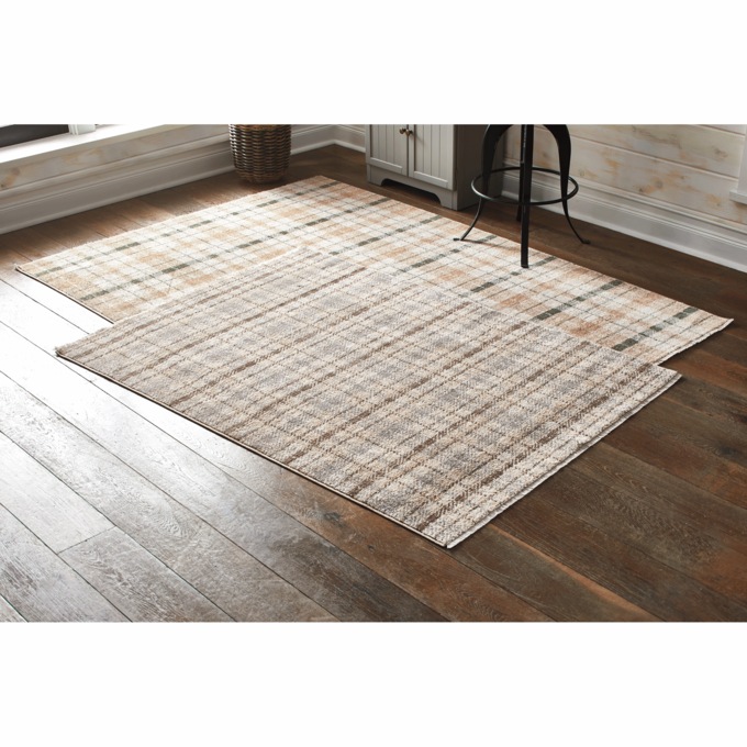 Country Plaid Rug, , large