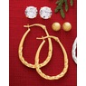 3-Pair Hoop and Stud Earring Set, , large