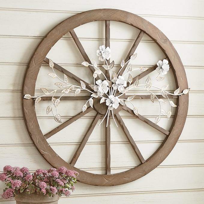 Wagon Wheel Wall Art Country Door