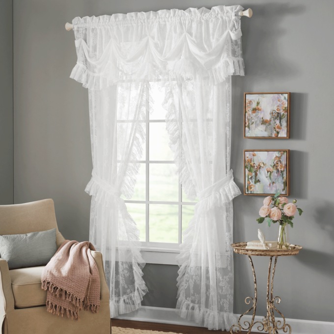 Mayfair Lace Window Treatments, , large