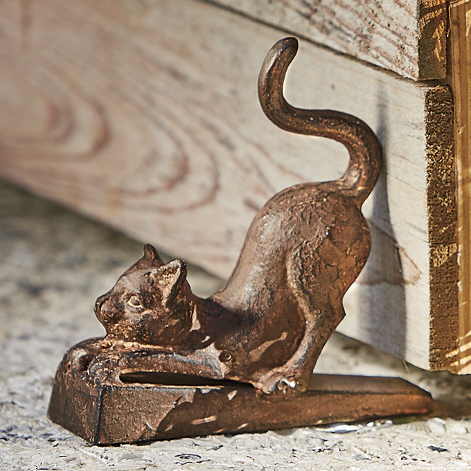 Cast Iron Cat Door Stop Country Door