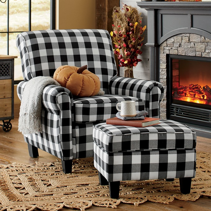 Buffalo plaid best sale chair