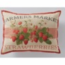 Farm Fresh Strawberries Pillow, , large