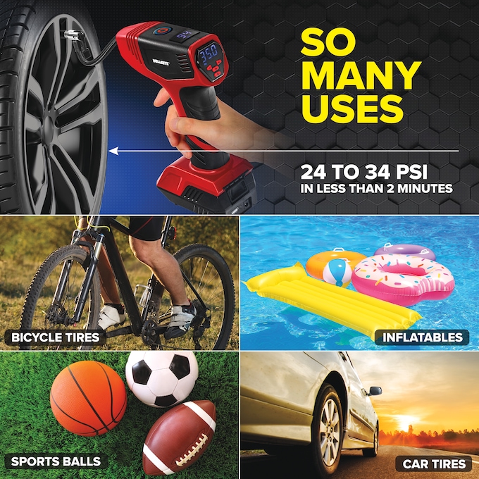 Bullseye Pro Rechargeable Tire Inflator, , large