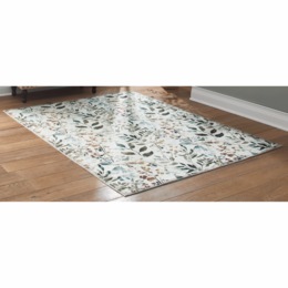 Floral Washable Rug, , large