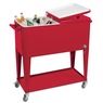 Rolling Cooler, Red, large