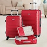 Wrangler 4-Piece Luggage & Packing Cubes Set, , large