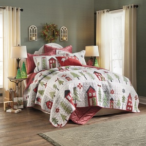 Winter Village Oversized Quilt, , large