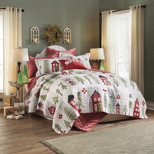 Winter Village Oversized Quilt, , large