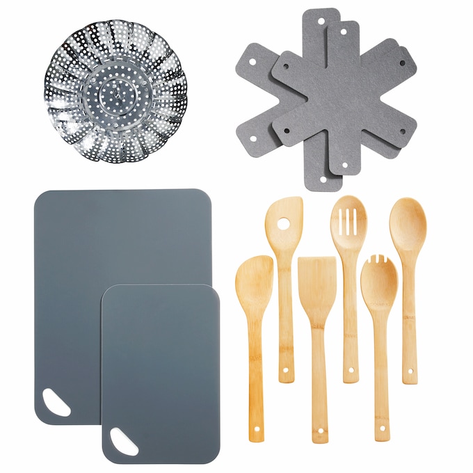 20-Piece Ceramic Metallic Cookware Set, , large