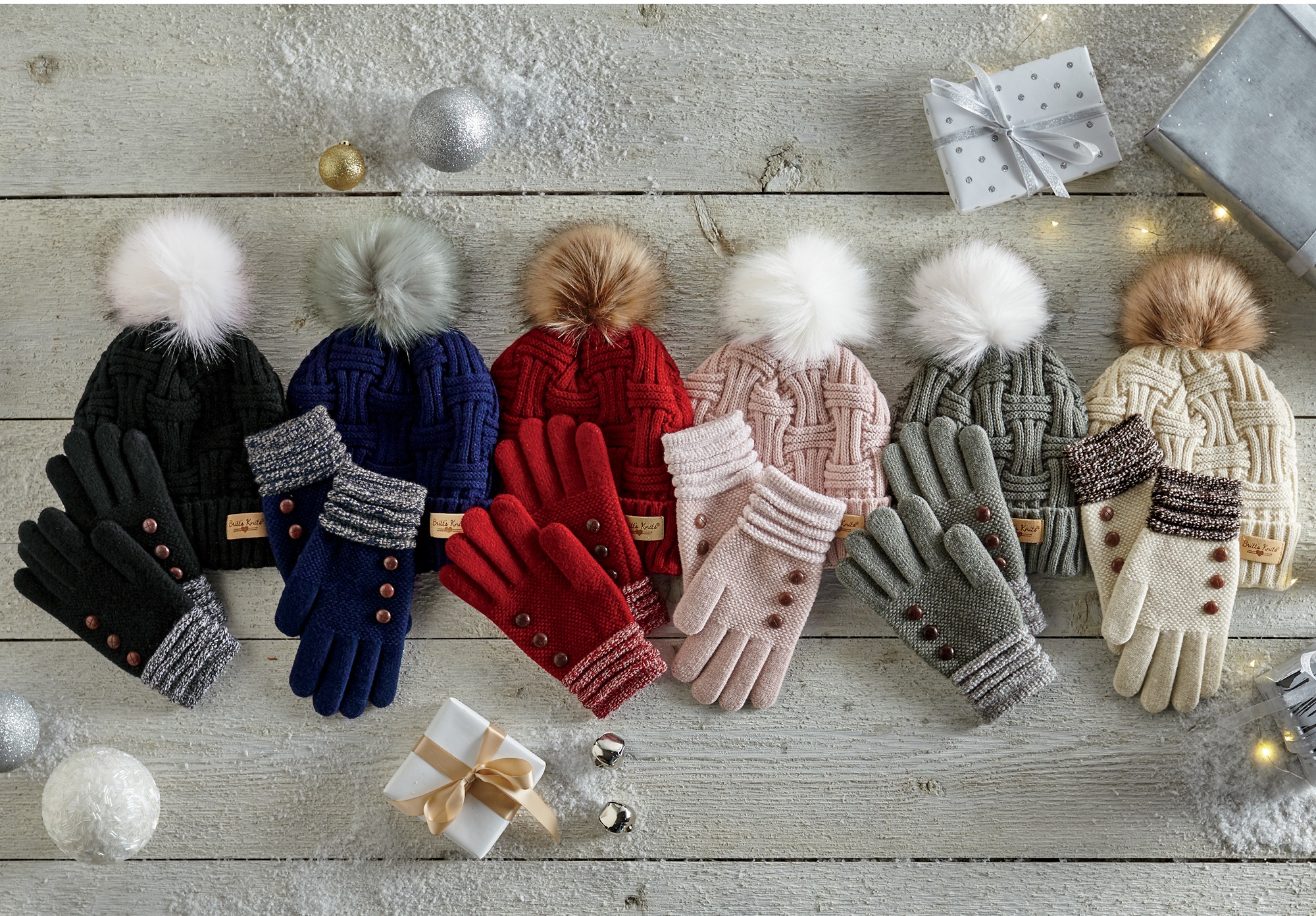 ladies hat scarf and gloves