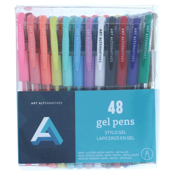 Art Alternatives 48-Piece Gel Pen Set, , large