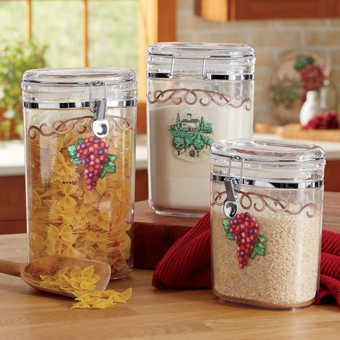 3 Piece Reversible Tuscan Canister Set Country Door