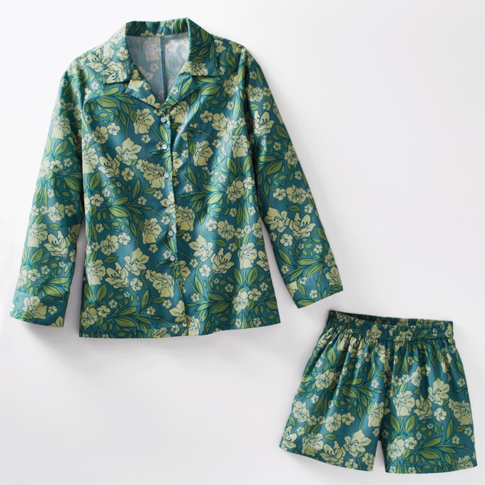 Vintage Floral PJ Set, , large