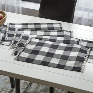 Set of 4 Buffalo Check Placemats, , large