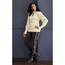 Nora Textured Sleeve Sweater, , large