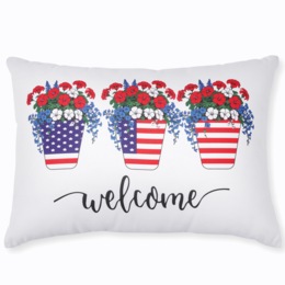 Indoor/Outdoor Americana Accent Pillow, , large