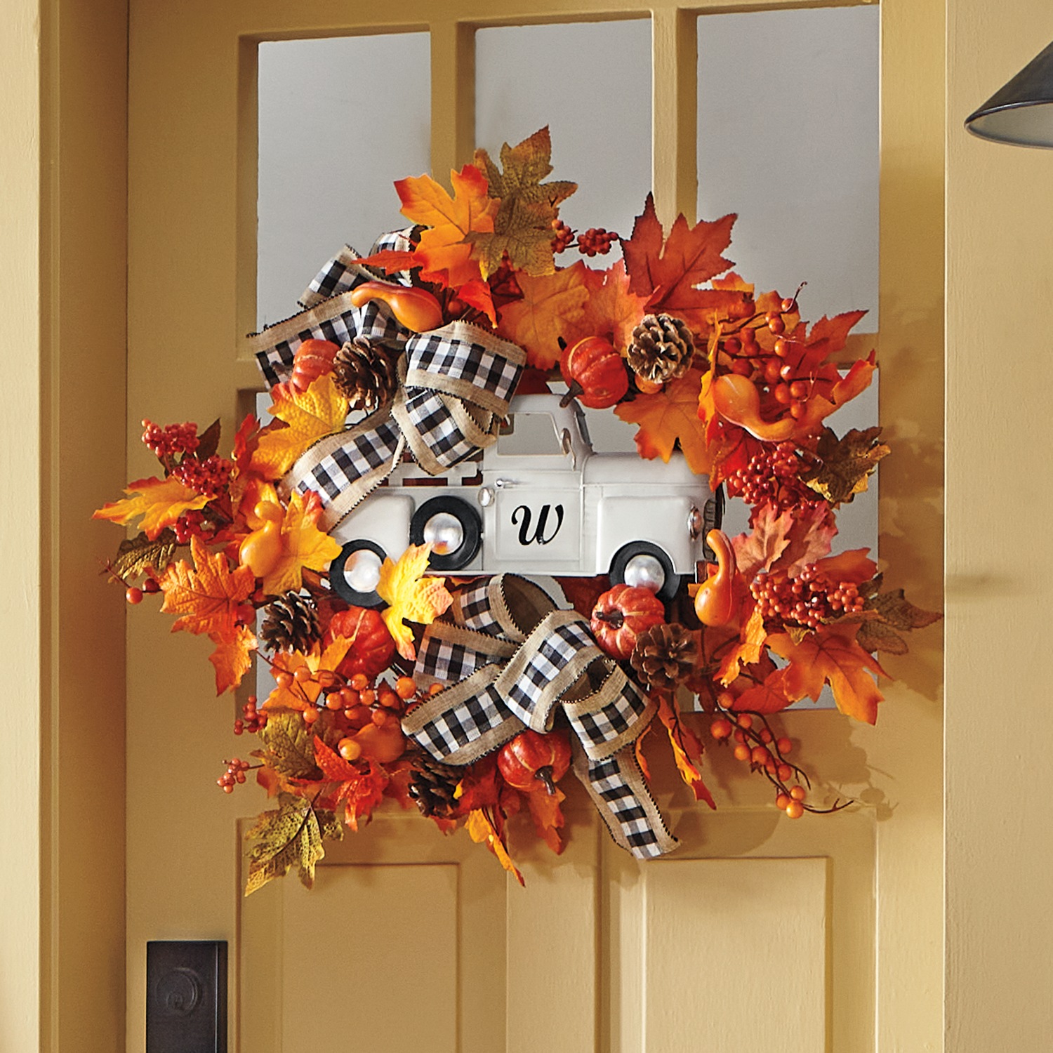 Fall Farm Truck Wreath Country Door