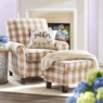 Buffalo Check Armchair and Ottoman, , large