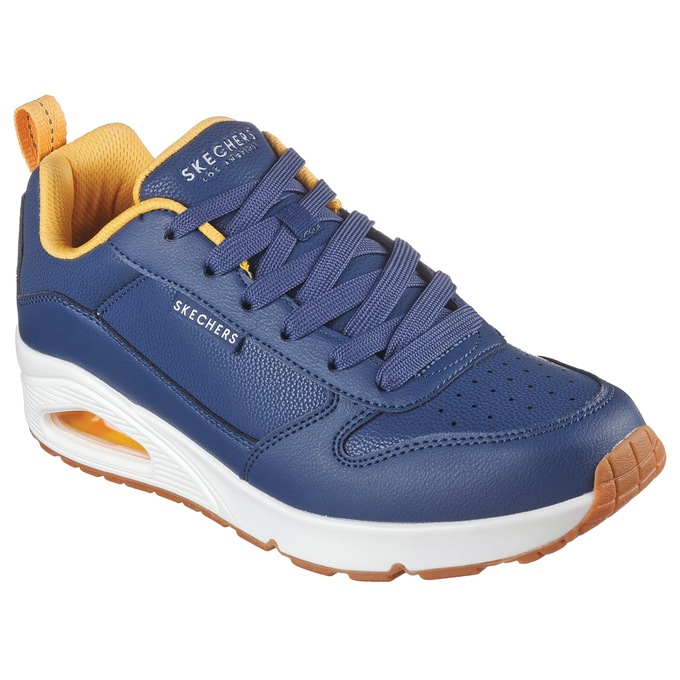 Skechers Men's Uno - Alder Lace-Up, Navy Yellow, large