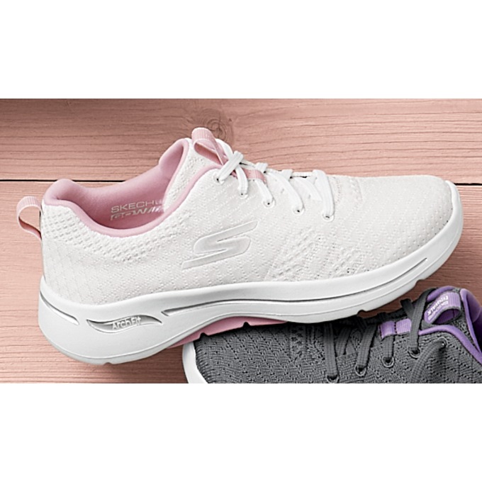Tenis skechers branco sales