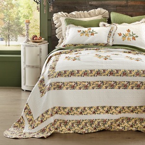 Sophie Embroidered Floor Length Bedspread, , large