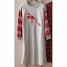 Cardinal-Appliqued Nightgown in Soft Sweatshirt Fleece , , large