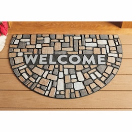 Mosaic Rounded Indoor/Outdoor Doormat - 23&quot; x 35&quot;, , large