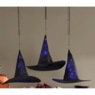 Set of 3 Hanging Lit Witch Hats, , large