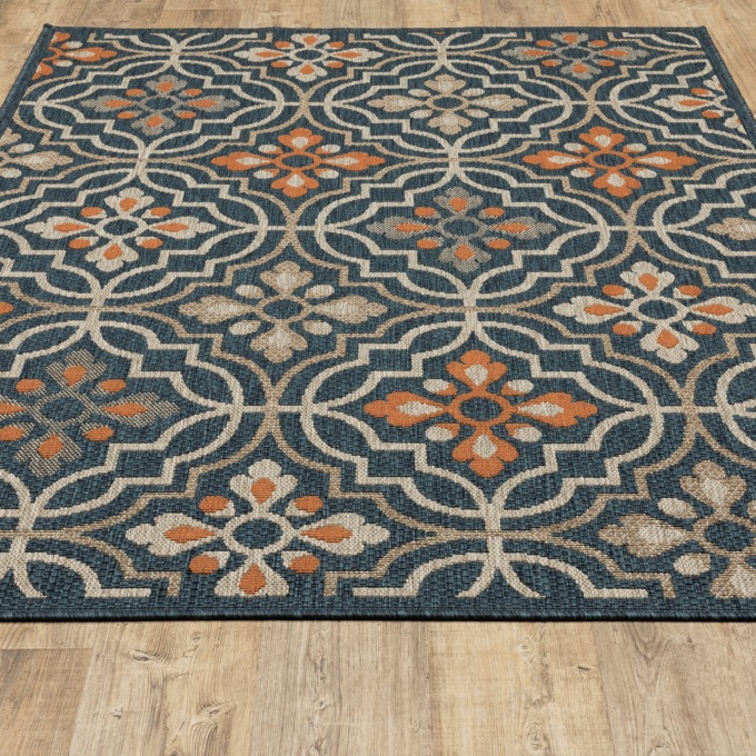 Leeway Medallion Indoor/Outdoor Area Rug, , large
