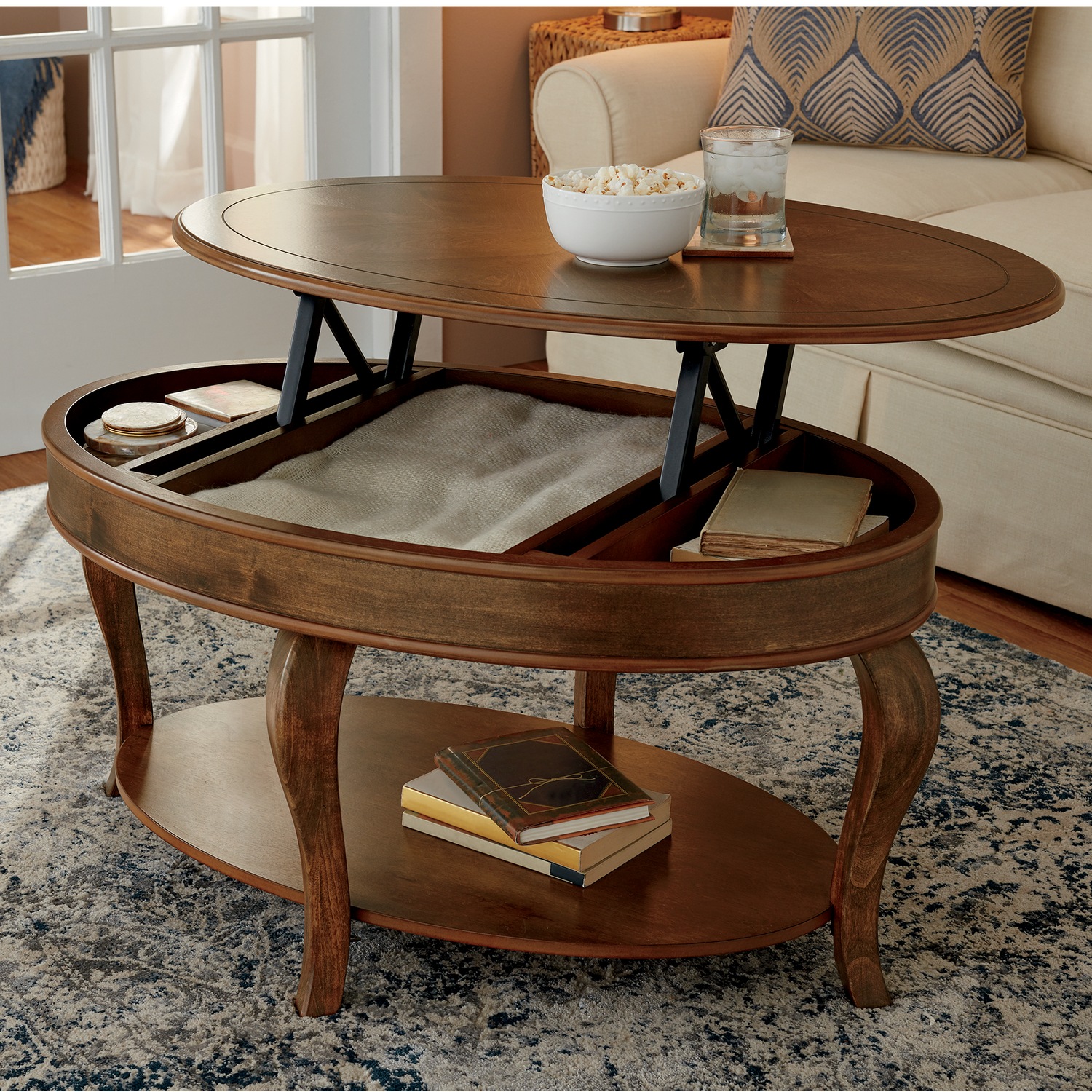Oval Lift Coffee Table Oval Lift Coffee Table