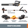 Worx Power Share 20V GT 3.0 Trimmer & Turbine Blower (Batteries & Charger Included), , large