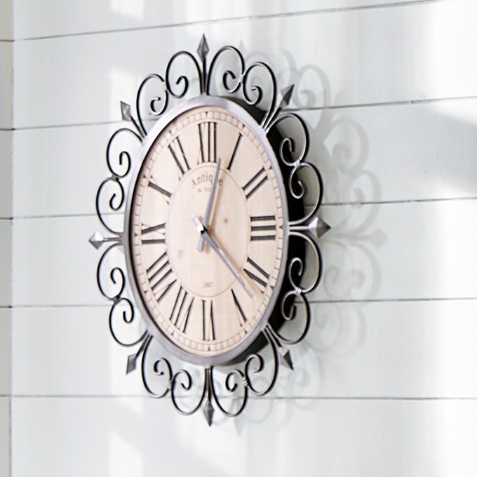 Amery Scroll Wall Clock, , large