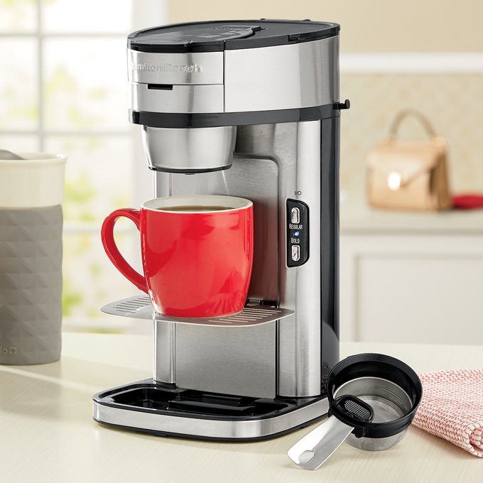 single serve coffee maker with pods