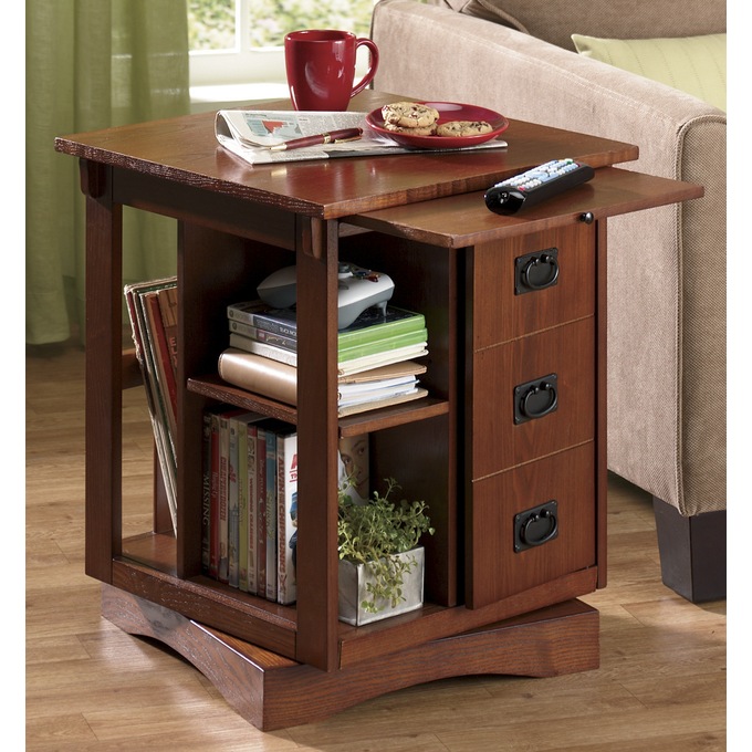 Revolving End Table Country Door